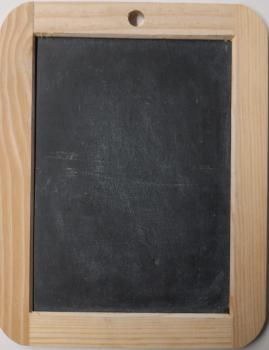 Miniatur Schiefertafel + Kreide