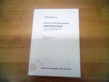 Lösungen zu Grund- und Fachwissen Dachdecker