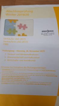 Abschlussprüfung Winter 2019/20 Verkäufer