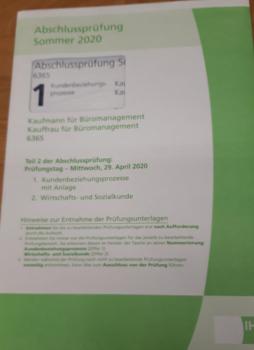Abschlussprüfung Sommer 2020 Kaufmann für Büromanagement
