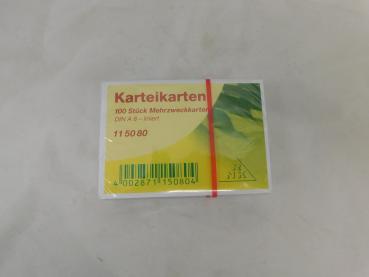 Karteikarten DIN A8 Weiß - liniert - 100 Stück