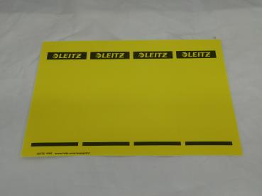Rückenschilder Leitz DIN A4 - breit - selbstklebend - gelb