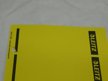 Preview: Rückenschilder Leitz DIN A4 - breit - selbstklebend - gelb