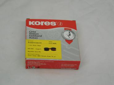 Farbband Kores - Doppelspule - klein - schwarz/rot - für Rechenmaschine