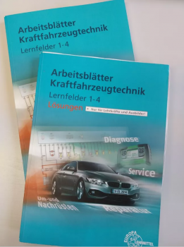 Arbeitsblätter Kraftfahrzeugtechnik Lernfelder 1-4 Lösungen