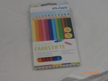 12 Farbstifte Milan - bunt