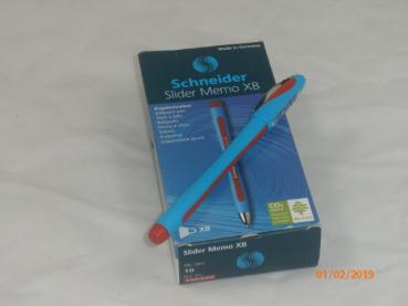 Kugelschreiber Slider Memo XB - rot - Auslaufartikel