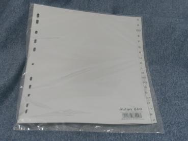 Register Kunststoff Durable A-Z grau 20Teilig