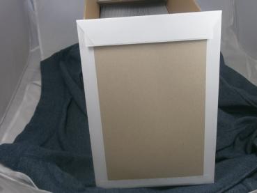 Versandtaschen mit Papprückwand ohne Fenster - DIN C4 - weiß - Auslaufartikel