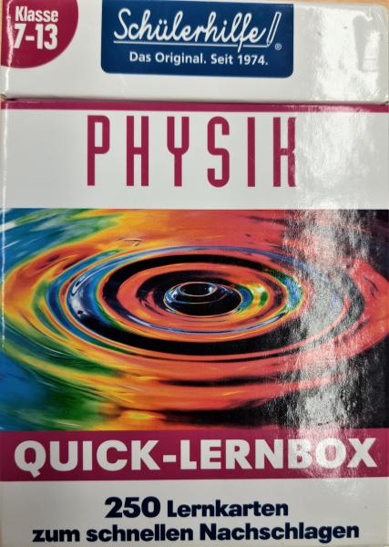 Schülerhilfe Physik  Quick-Lernbox Klasse 7-13