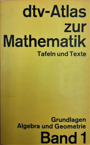 dtv-Atlas zur Mathematik  Band 1