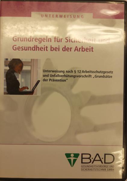 CD-ROM UNTERWEISUNG Grundregeln für Sicherheit und Gesundheit bei der Arbeit