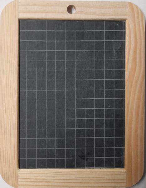 Miniatur Schiefertafel + Kreide
