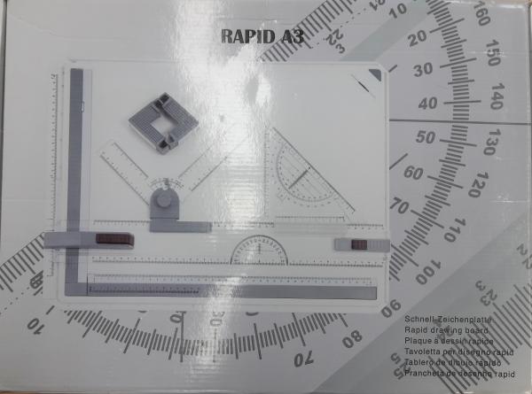 Zeichenplatte Rotring Rapid A3  mit Winkelzeichner