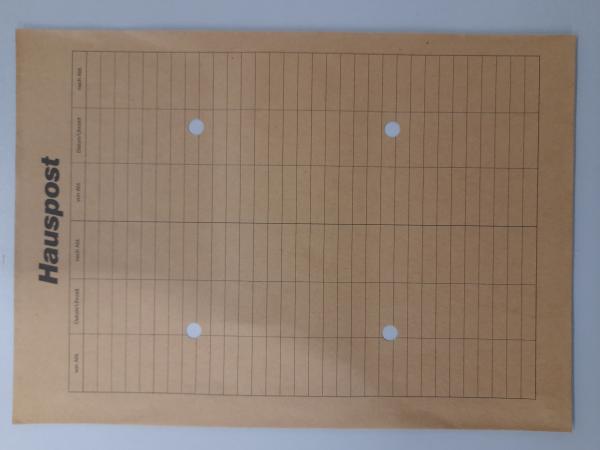 Hausposttaschen - DIN B4 - braun