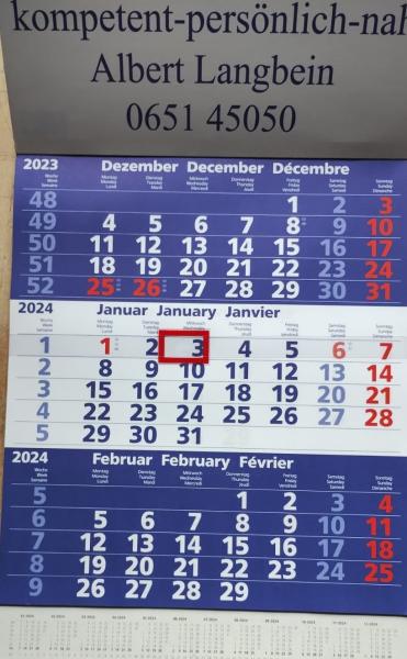 Dreimonatskalender 2026