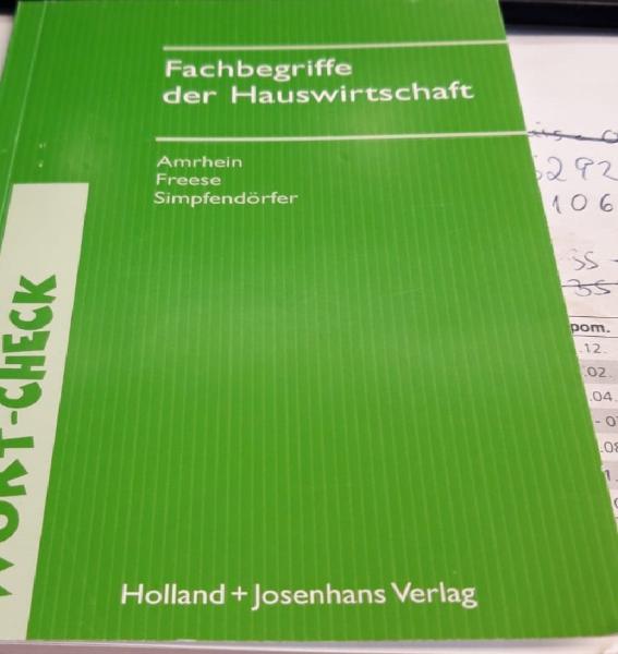 Fachbegriffe der Hauswirtschaft