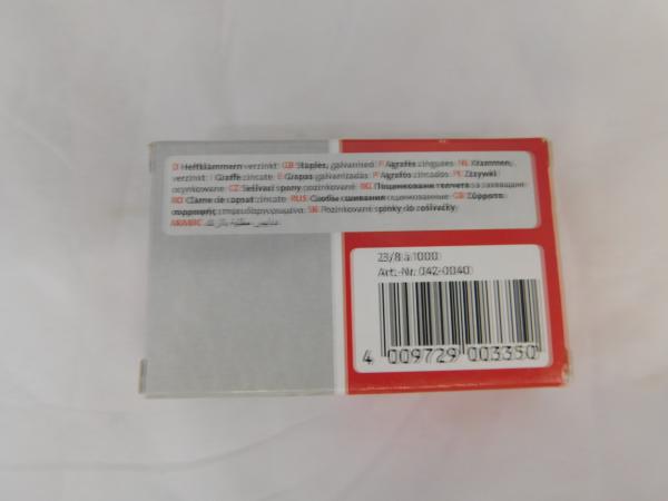 Heftklammern verzinkt - 23/8 - 1000 Stück *Auslaufartikel*