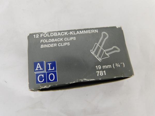 Foldback-Klammer (Binder Clip) - 19mm