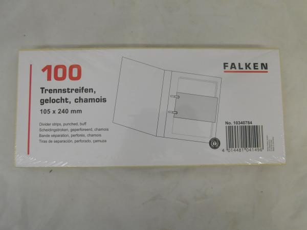 Trennstreifen Q-Connect - gelocht - chamois