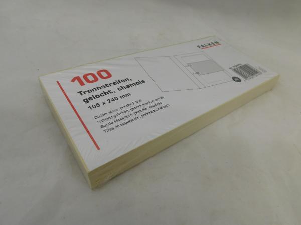 Trennstreifen Q-Connect - gelocht - chamois