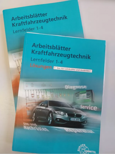 Arbeitsblätter Kraftfahrzeugtechnik Lernfelder 1-4