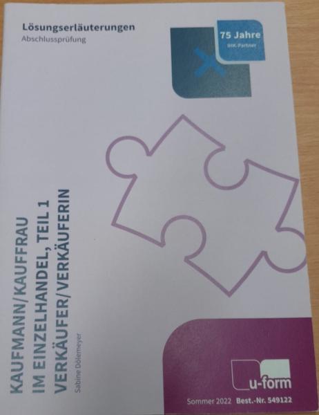 Kaufmann/Kauffrau im Einzelhandel Teil 1 Verkäufer/Verkäuferin