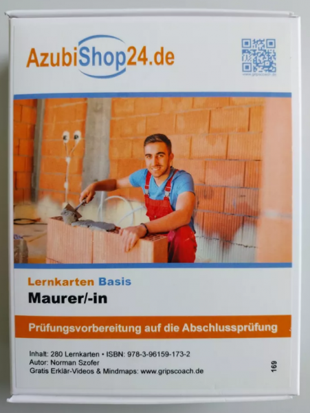 Lernkarten Basis Maurer/in Prüfungsvorbereitung auf die Abschlussprüfung