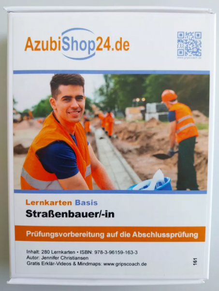 Lernkarten Basis Straßenbauer/in Prüfungsvorbereitung auf die Abschlussprüfung
