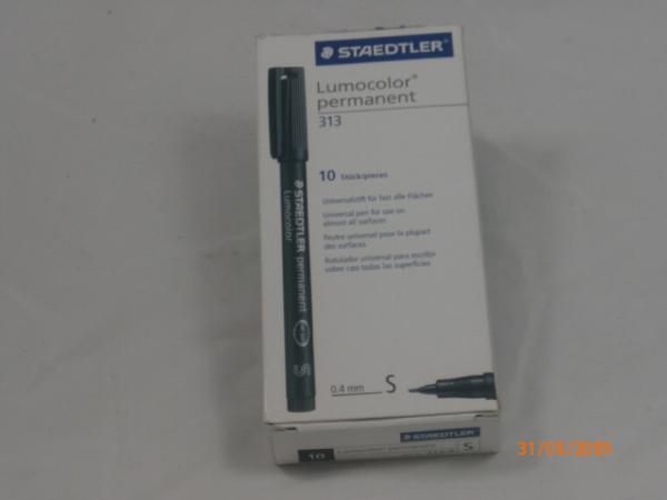 Lumocolor permanent pen 313 - 0,4mm - schwarz