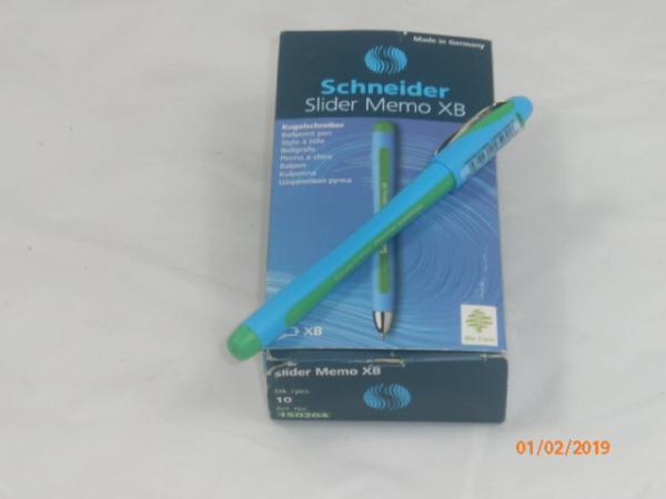 Kugelschreiber Slider Memo XB - grün - Auslaufartikel