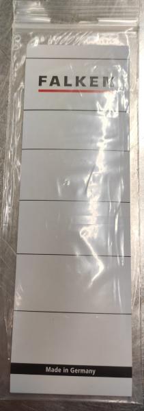 Papierrückenschilder breit, selbstklebend, 10er Pack, Falken