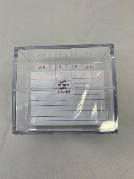 Karteikasten DIN A8 + 100 Karteikarten & Register A-Z