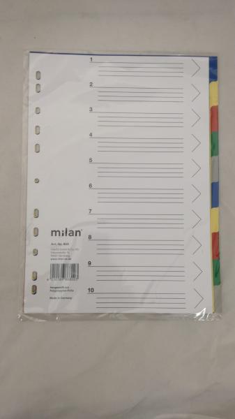 Register Kunststoff 868 - DIN A4 - 10-teilig - farbig