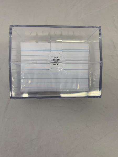 Karteikasten DIN A7 + 100 Karteikarten & Register A-Z