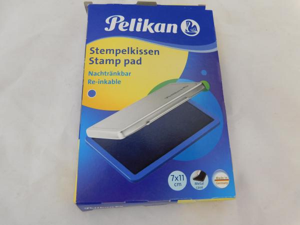 Stempelkissen Pelikan - 7cm x 11cm - blau