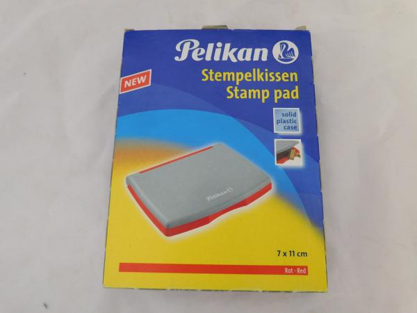 Stempelkissen Pelikan - 7cm x 11cm - rot